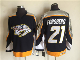 Nashville Predators #21 Peter Forsberg 2006 CCM Vintage Black Jersey