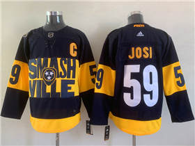 Nashville Predators #59 Roman Josi Navy 2022 Stadium Series Jersey