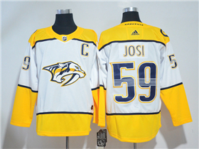 Nashville Predators #59 Roman Josi White Jersey