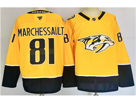 Nashville Predators #81 Jonathan Marchessault 2024 Gold Jersey