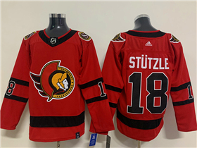Ottawa Senators #18 Tim Stützle Red 2020/21 Reverse Retro Jersey