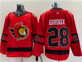 Ottawa Senators #28 Claude Giroux Red 2020/21 Reverse Retro Jersey