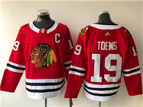 Chicago Blackhawks #19 Jonathan Toews Red Jersey