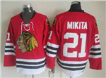 Chicago Blackhawks #21 Stan Mikita CCM Vintage Red Jersey