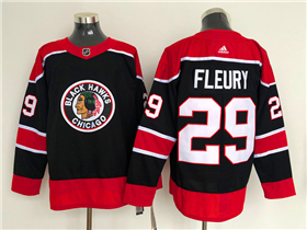 Chicago Blackhawks #29 Marc-Andre Fleury Black 2020/21 Reverse Retro Jersey