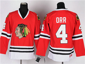 Chicago Blackhawks #4 Bobby Orr CCM Vintage Red Jersey