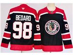 Chicago Blackhawks #98 Connor Bedard Black Reverse Retro Jersey