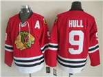 Chicago Blackhawks #9 Bobby Hull 1963 CCM Vintage Red Jersey