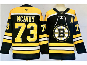 Boston Bruins #73 Charlie McAvoy 2024 Black Jersey