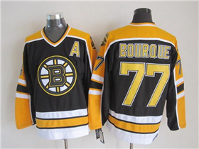 Boston Bruins #77 Ray Bourque 2000's Vintage CCM Black Jersey