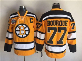 Boston Bruins #77 Ray Bourque 2010 Winter Classic Vintage CCM Gold Jersey