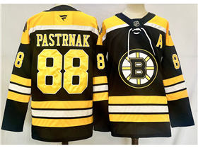 Boston Bruins #88 David Pastrnak 2024 Black Jersey