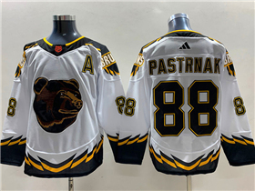 Boston Bruins #88 David Pastrnak White Reverse Retro 2.0 Jersey