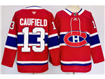 Montreal Canadiens #13 Cole Caufield 2024 Red Jersey