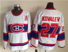 Montreal Canadiens #27 Alexei Kovalev 1946 CCM Vintage White Jersey