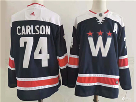 Washington Capitals #74 John Carlson Navy 2020/21 Alternate Jersey