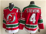 New Jersey Devils #4 Scott Stevens 1990's CCM Vintage Red Jersey