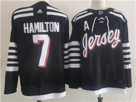 New Jersey Devils #7 Dougie Hamilton 2021/22 Alternate Black Jersey