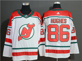 New Jersey Devils #86 Jack Hughes Alternate White Jersey