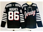 New Jersey Devils #86 Jack Hughes 2024 Alternate Black Jersey