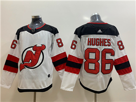 New Jersey Devils #86 Jack Hughes White Jersey