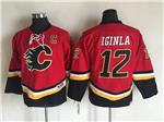 Calgary Flames #12 Jarome Iginla Youth 2007 CCM Vintage Red Jersey