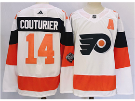 Philadelphia Flyers #14 Sean Couturier 2024 Stadium Series White Jersey