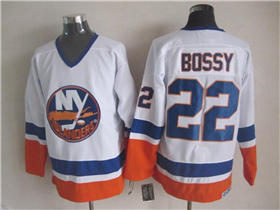 New York Islanders #22 Mike Bossy CCM Vintage White Jersey