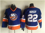 New York Islanders #22 Mike Bossy Youth CCM Vintage Blue Jersey