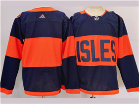 New York Islanders 2024 Stadium Series Navy Team Jersey