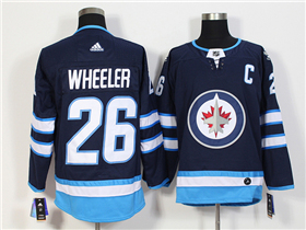 Winnipeg Jets #26 Blake Wheeler Home Navy Jersey