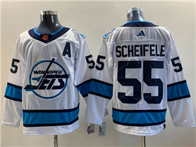 Winnipeg Jets #55 Mark Scheifele White Reverse Retro 2.0 Jersey