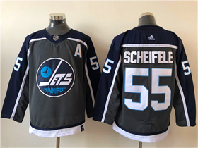 Winnipeg Jets #55 Mark Scheifele Gray 2020/21 Reverse Retro Team Jersey