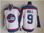 Winnipeg Jets #9 Bobby Hull 1989 CCM Vintage White Jersey