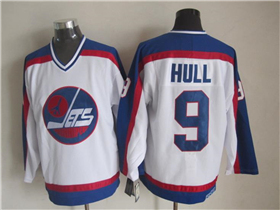 Winnipeg Jets #9 Bobby Hull 1989 CCM Vintage White Jersey
