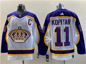 Los Angeles Kings #11 Anze Kopitar White Reverse Retro 2.0 Jersey