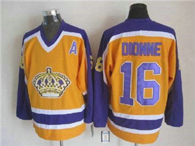 Los Angeles Kings #16 Marcel Dionne 1980's Vintage CCM Gold Jersey