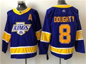 Los Angeles Kings #8 Drew Doughty Purple 2020/21 Reverse Retro Jersey