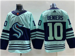 Seattle Kraken #10 Matty Beniers Teal Reverse Retro 2.0 Jersey