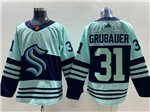 Seattle Kraken #31 Philipp Grubauer Teal Reverse Retro 2.0 Jersey