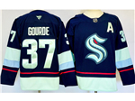 Seattle Kraken #37 Yanni Gourde 2024 Navy Jersey