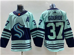 Seattle Kraken #37 Yanni Gourde Teal Reverse Retro 2.0 Jersey