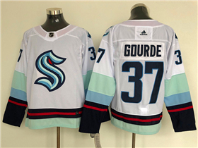 Seattle Kraken #37 Yanni Gourde White Jersey