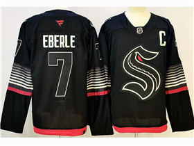 Seattle Kraken #7 Jordan Eberle Third Black Jersey
