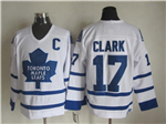 Toronto Maple Leafs #17 Wendel Clark CCM Vintage White Jersey