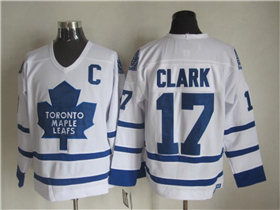 Toronto Maple Leafs #17 Wendel Clark CCM Vintage White Jersey