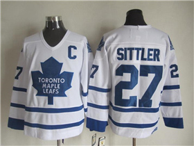 Toronto Maple Leafs #27 Darryl Sittler CCM Vintage White Jersey