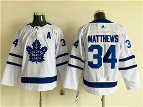 Toronto Maple Leafs #34 Auston Matthews Youth White Jersey