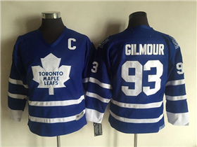 Toronto Maple Leafs #93 Doug Gilmour Youth CCM Vintage Blue Jersey