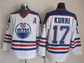 Edmonton Oilers #17 Jari Kurri 1987 CCM Vintage White Jersey